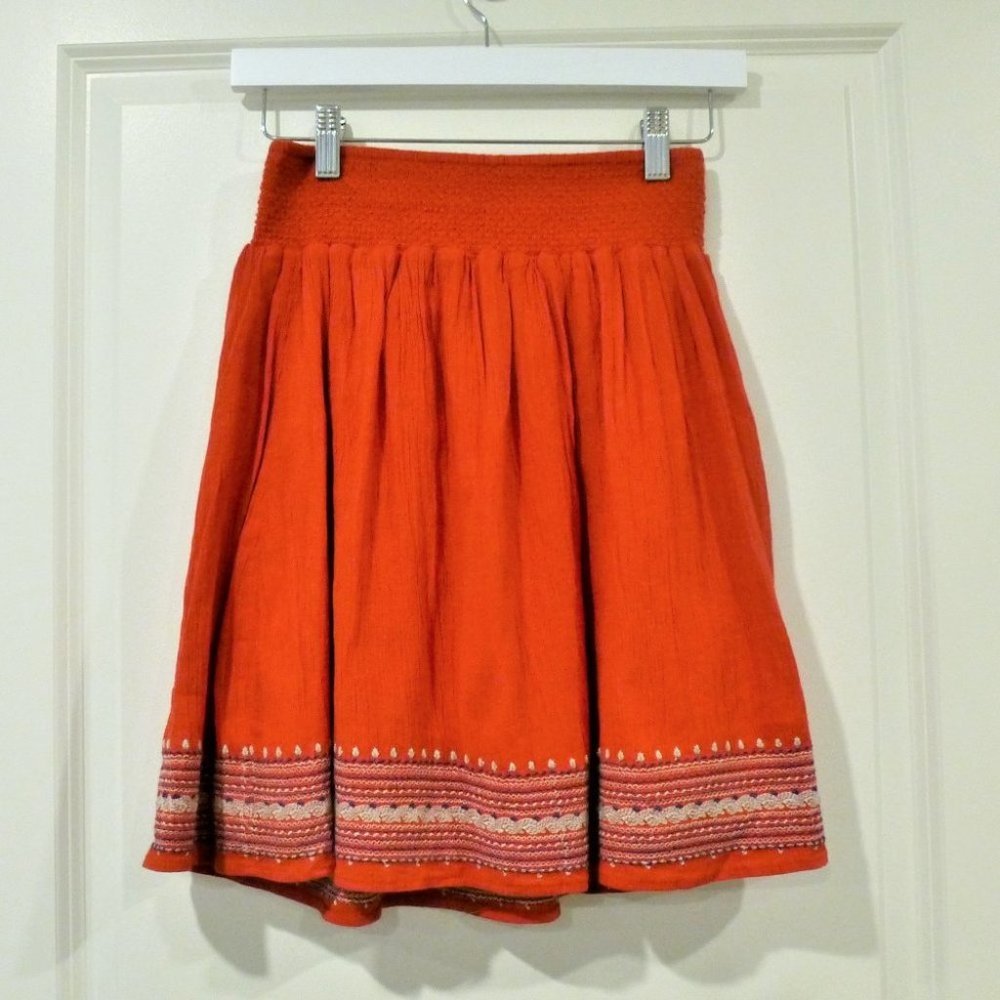 OLD Navy Red Boho Peasant Full Skirt